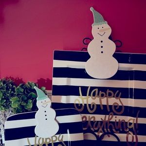 Coton colors Happy Everything large and small Retired Snowman attachments